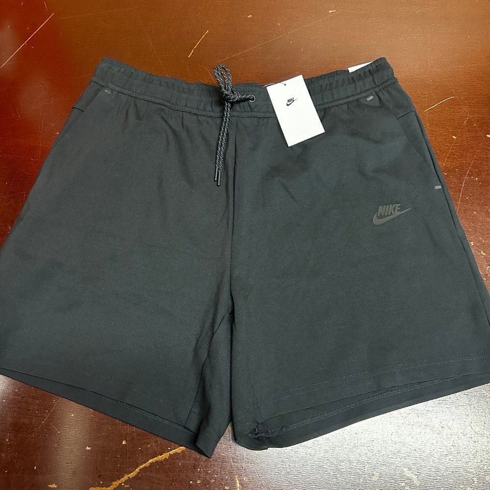 Nike Mens Black Sportswear Tech Fleece Lightweight Athletic Shorts Size XL
